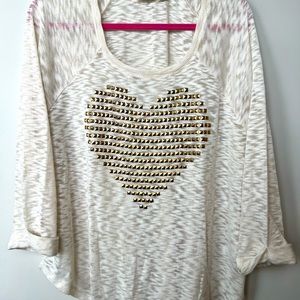 Gold heart blouse